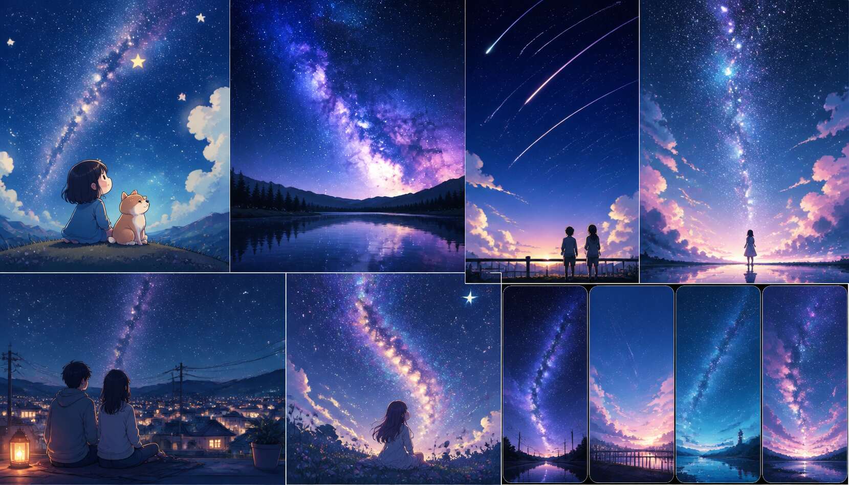 FilmoraのGPT Image 2で天の川イラストを活用するイメージ