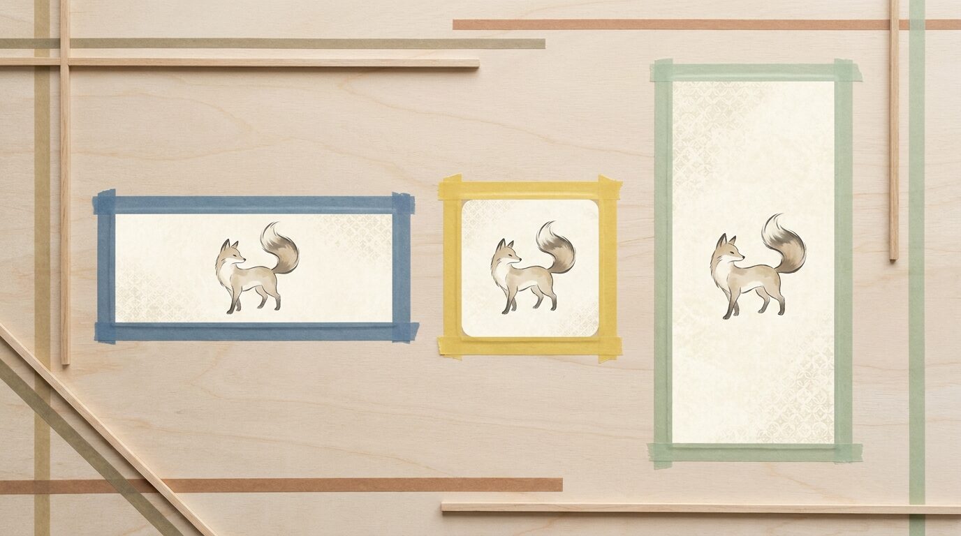 Filmoraのオートリフレームで動物 イラストを比率展開するイメージ