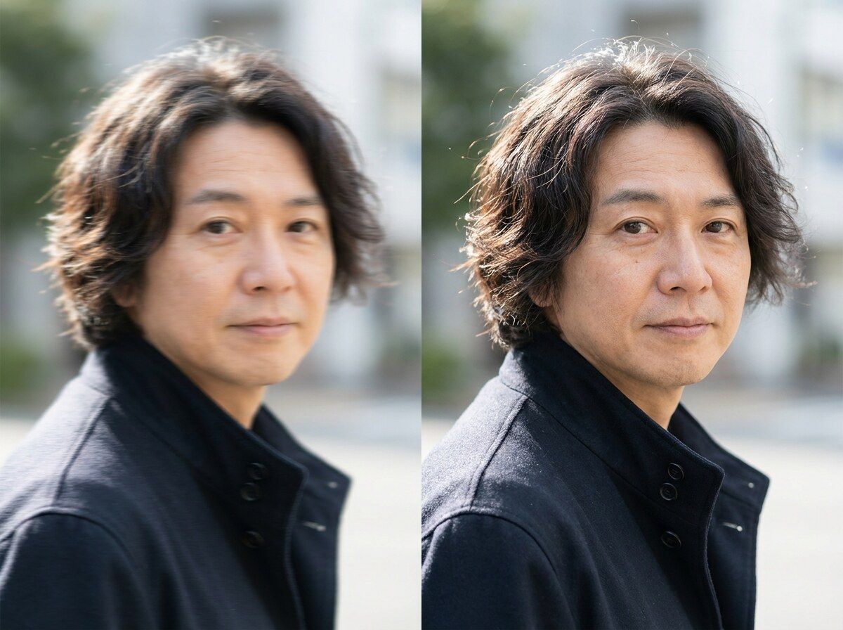 ピンボケ補正AI