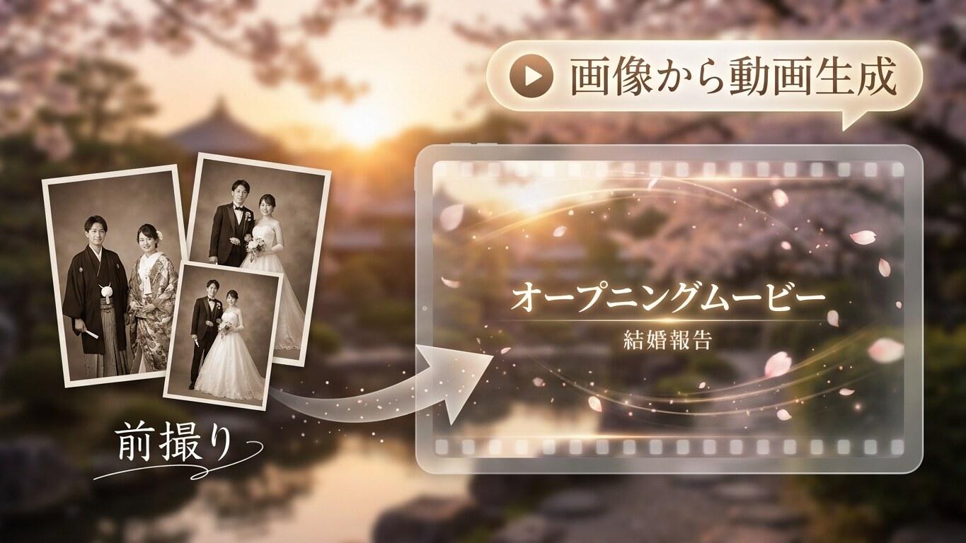 Filmoraでウェディングフォトを動画化して結婚報告ムービーに展開