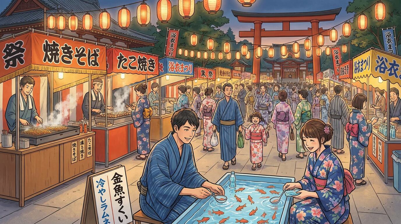 GPT Image 2で縁日イラストを作成