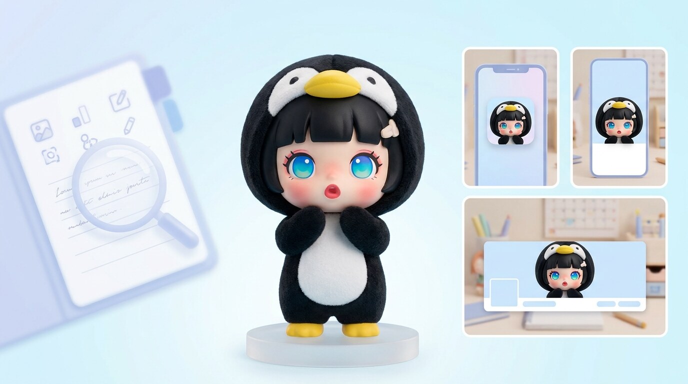 FilmoraのAI画像生成でググガガ ペンギン画像を作成