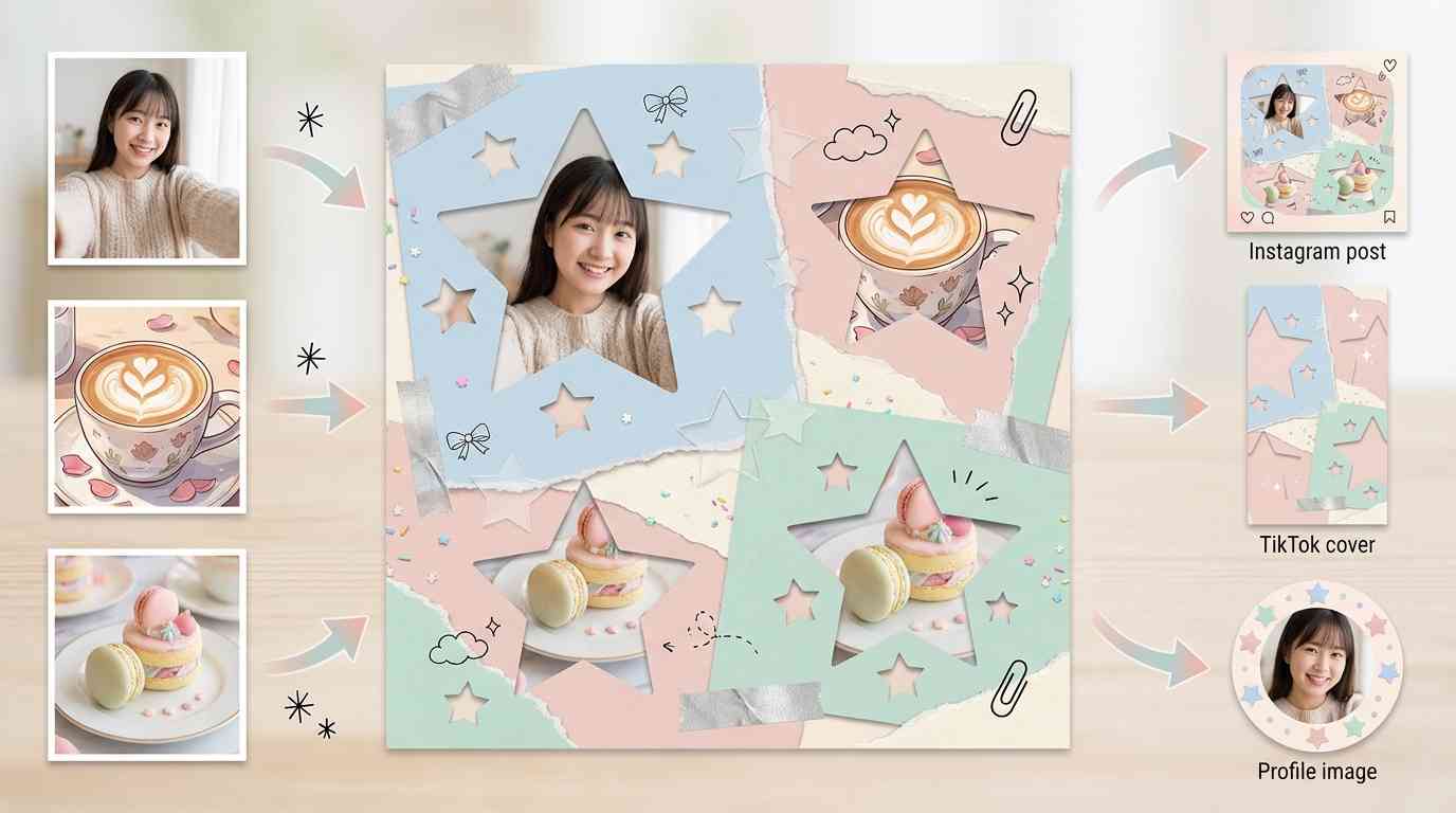 FilmoraのAI画像生成で穴あけパンチ加工を作る