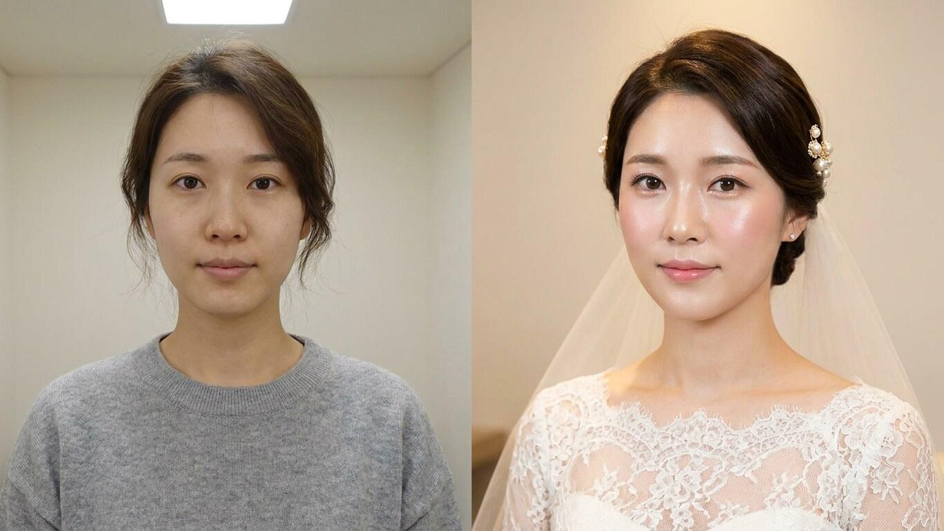 FilmoraのAI画像生成で韓国ウェディング変身を作成