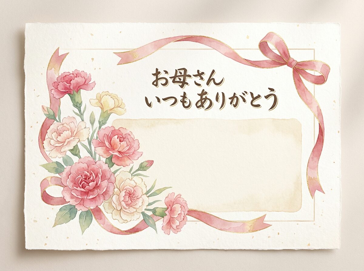母の日メッセージカードプロンプト集