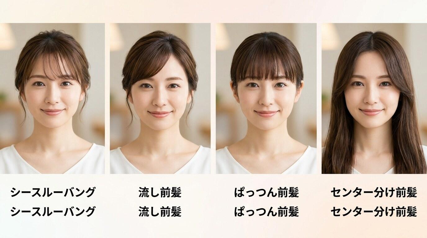 FilmoraのGPT Image 2で似合う前髪診断の候補を作成