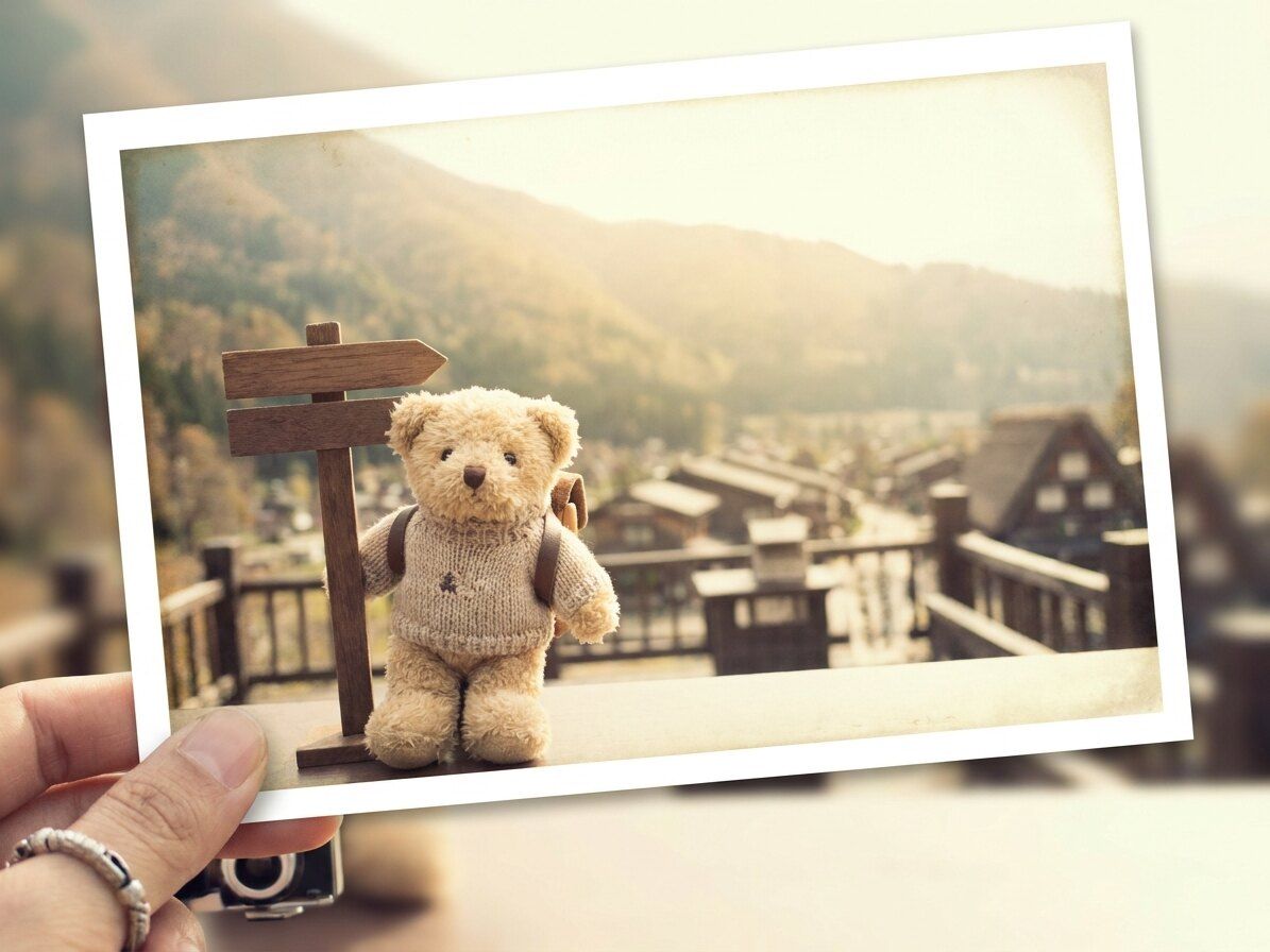 FilmoraのAI画像生成でぬい活・ぬい撮り画像を作成