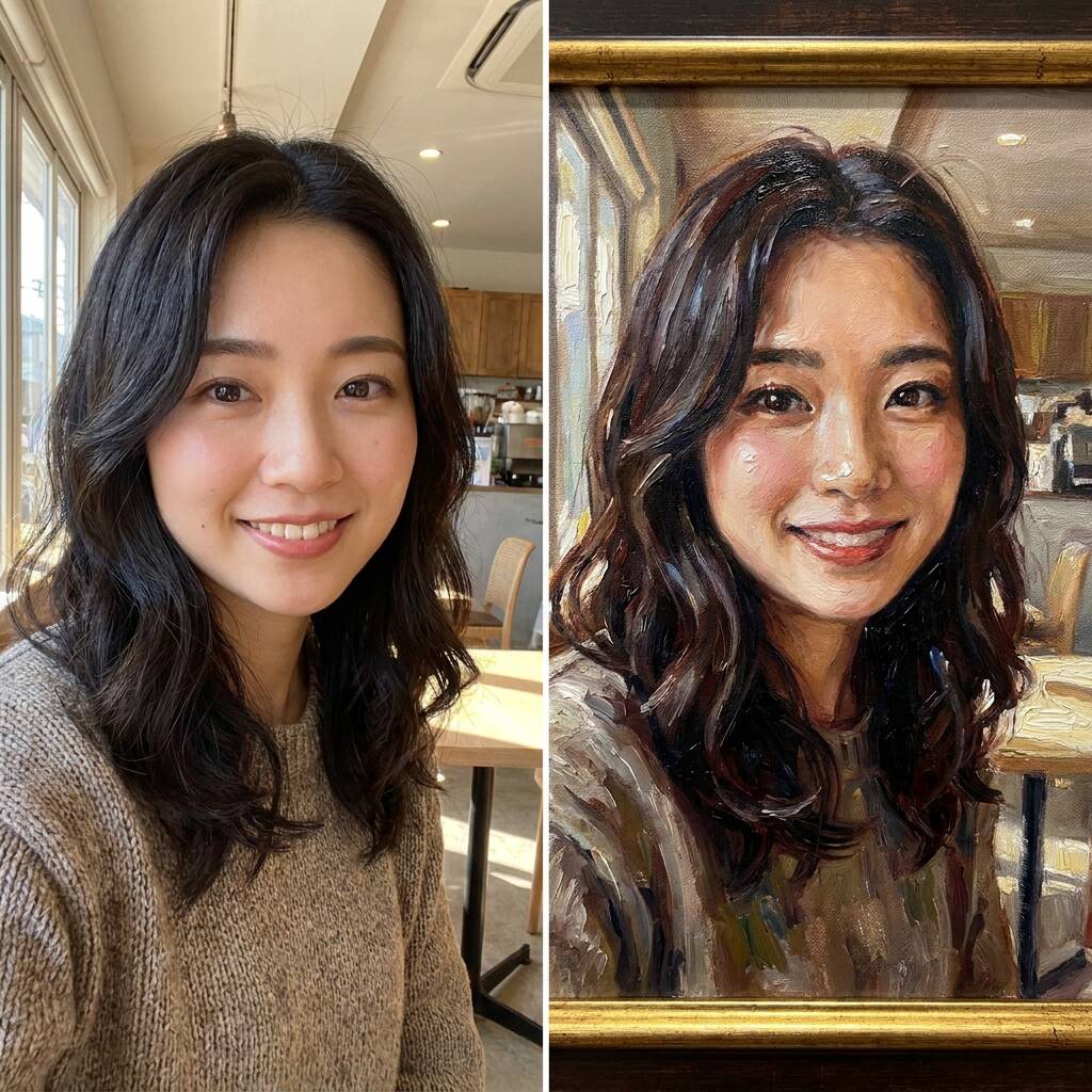写真を絵画風に