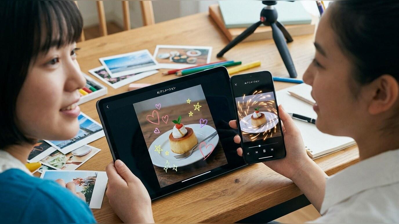 AI画像から動画生成でらくがき加工写真を動画化