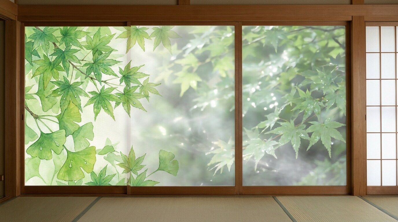 新緑イラストを動画素材化するイメージ