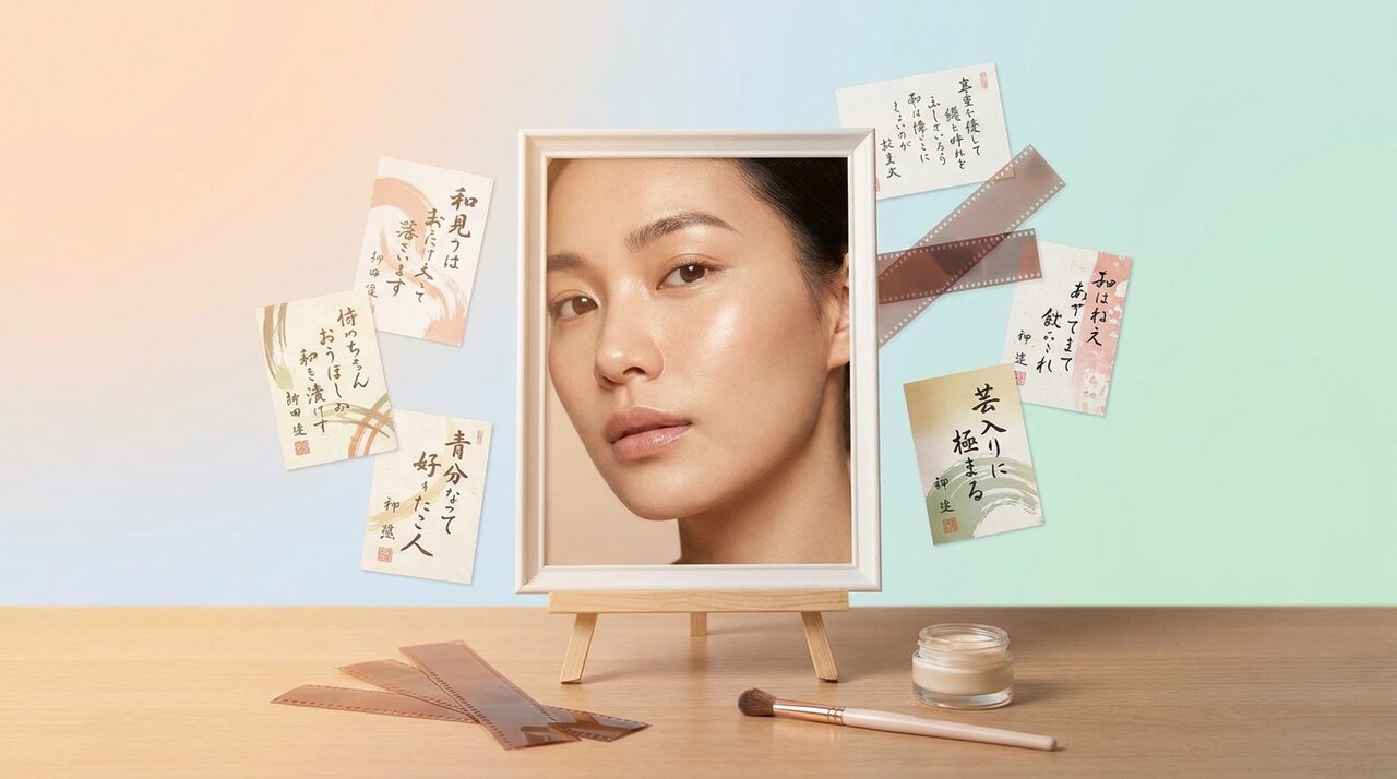 FilmoraのAI画像からプロンプト生成で美肌加工の方向性を言語化