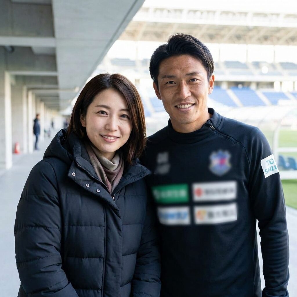 推し選手とのサイン会風AI画像