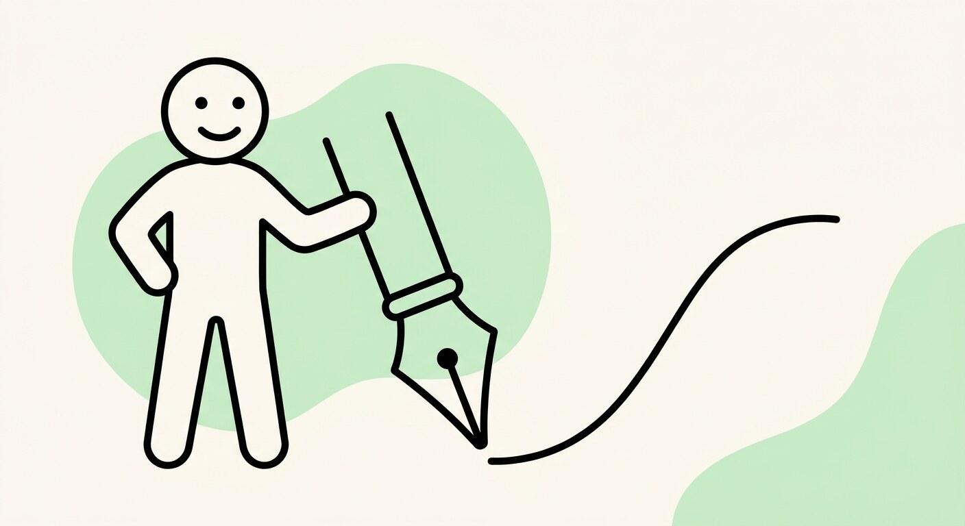 Filmoraのペンツールで棒人間イラストに線や矢印を追加
