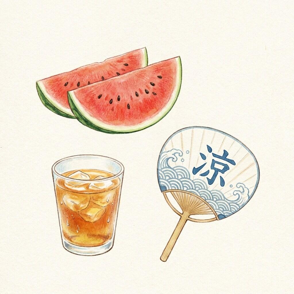 スイカイラスト