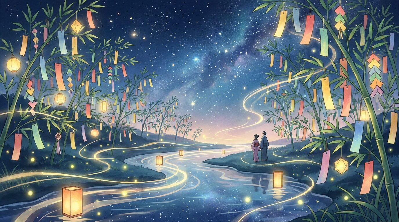 FilmoraのAI画像から動画生成で七夕イラストを動画化