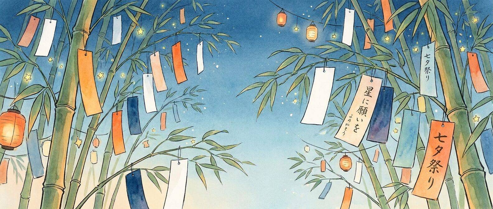 FilmoraのAI画像から動画生成で七夕短冊デザインを告知動画に展開