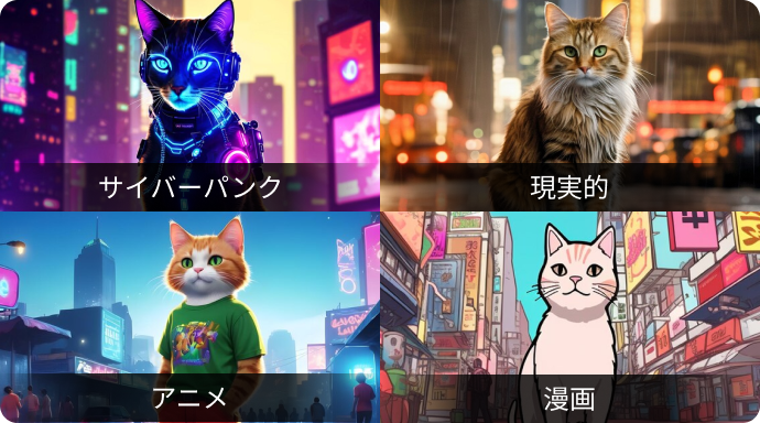 ストーリーボードのビジュアルスタイルを設定する