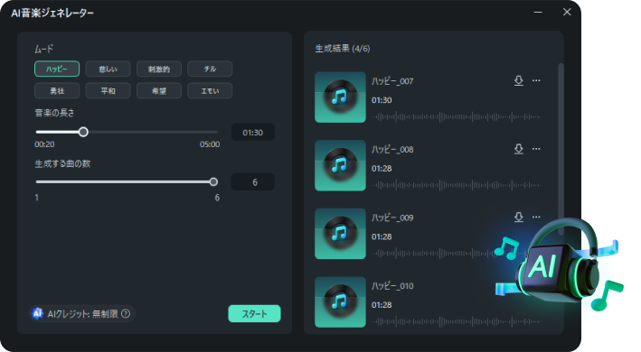 AI音楽ジェネレーター