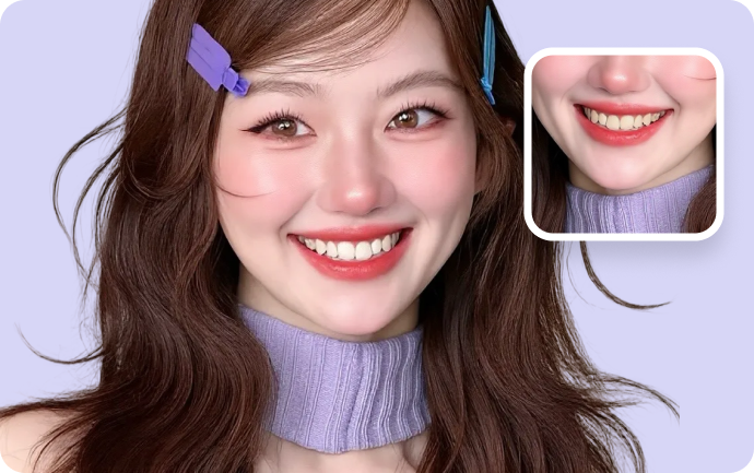 歯を白くするイメージ。