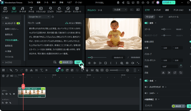 generate ai video with veo 3.1 mode