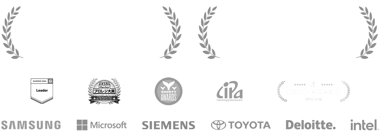 Filmoraのユーザー・メディアロゴ