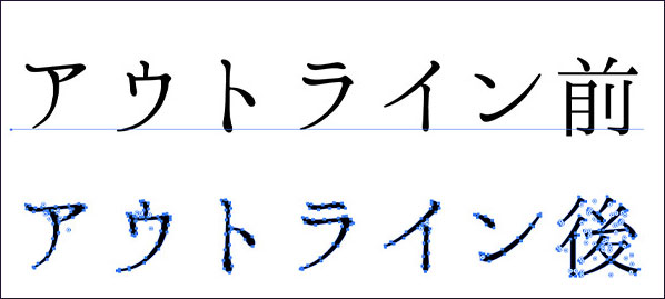 イラレで文字をアウトライン化する方法