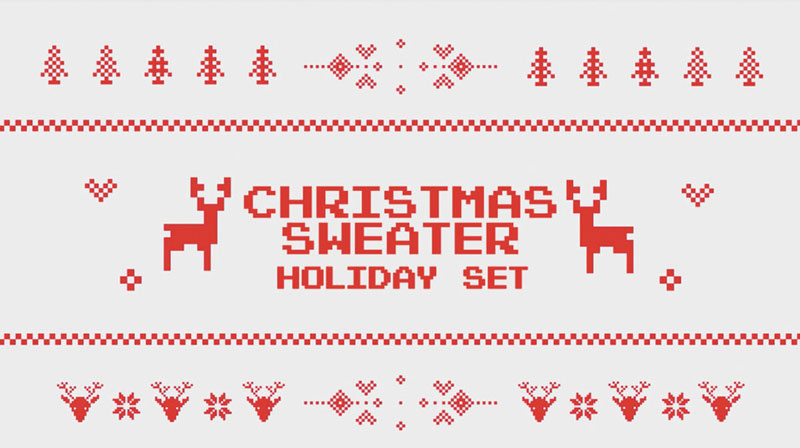 素材サイトfilmstock ホリデークリスマスセーターパック