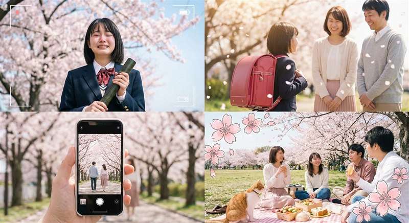 桜イラスト動画の活用シーン例