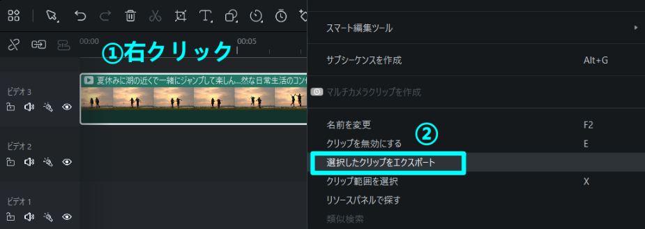 access the export button
