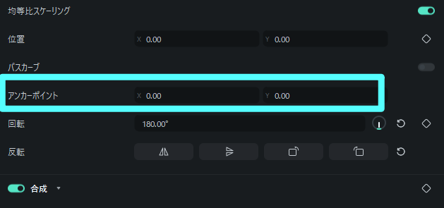 customize the anchor point position
