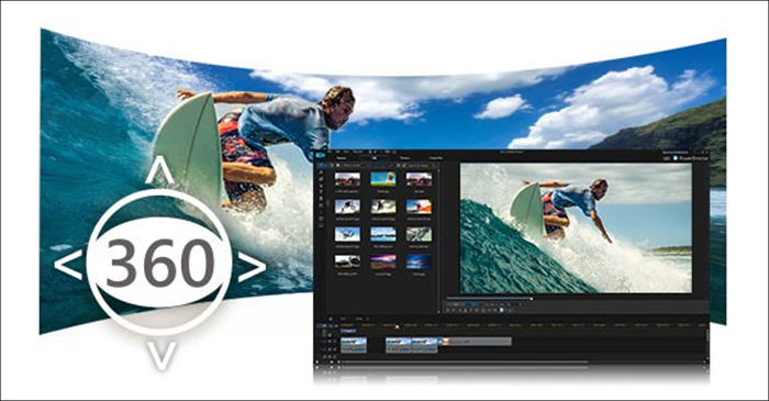 PowerDirector360度動画編集