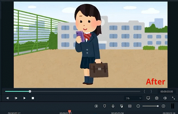 イラストが動くキャラクター動画の作り方とエフェクト素材