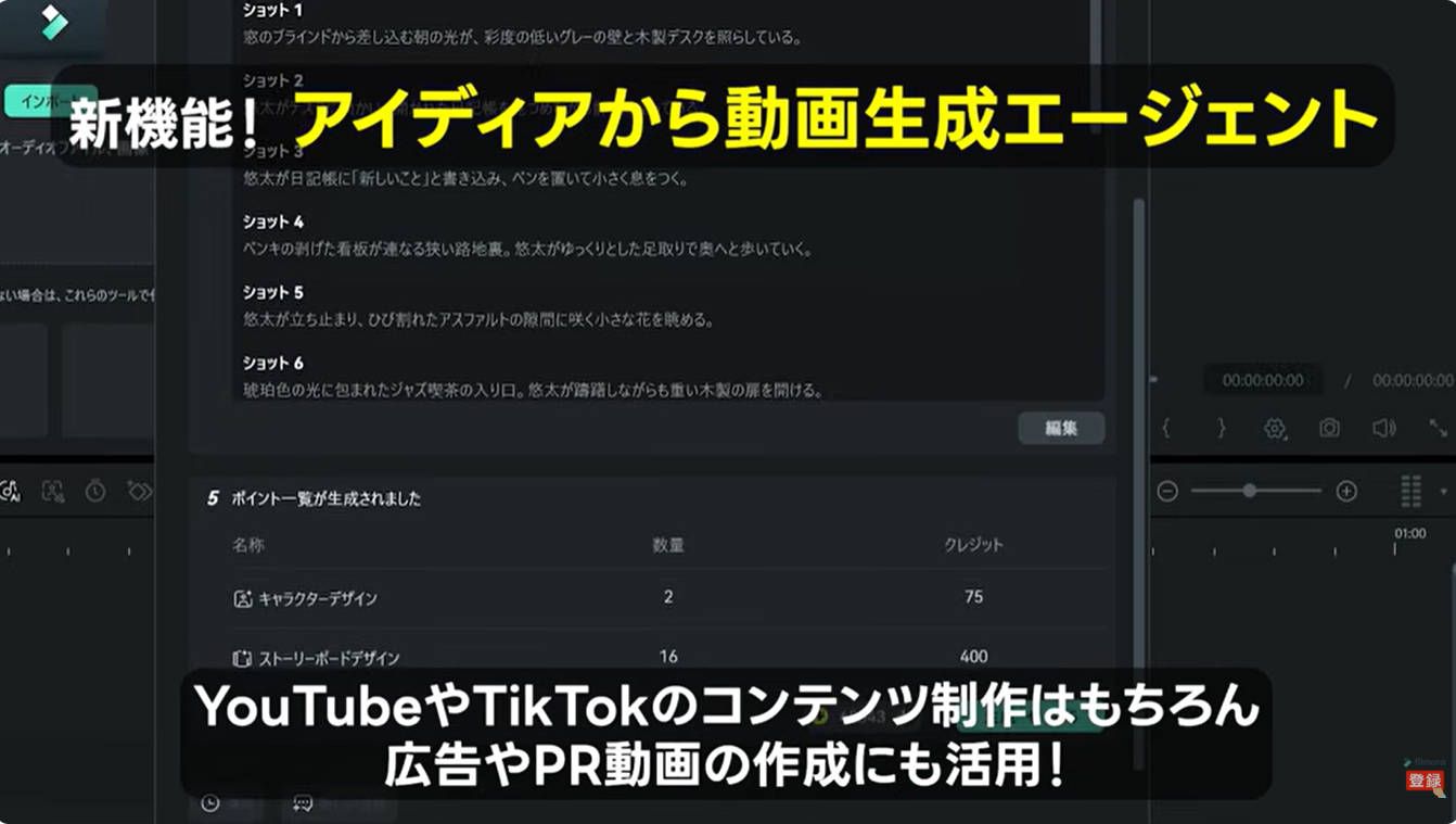 アイデアから動画生成が向いているシーン