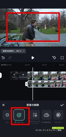 背景の削除