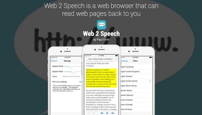 Web2  Speech