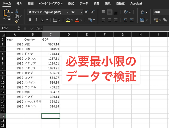 インフォグラフィックの手動データ入力のコツ