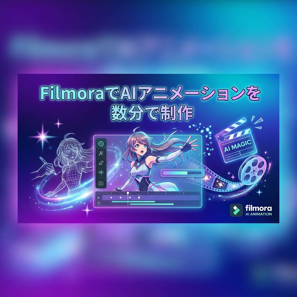【2025年最新】AIアニメーション完全ガイド｜Filmoraで誰でもプロ品質の動画を数分で制作