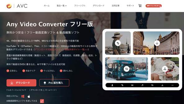 Any Video Converter｜多形式対応の変換・圧縮ソフト