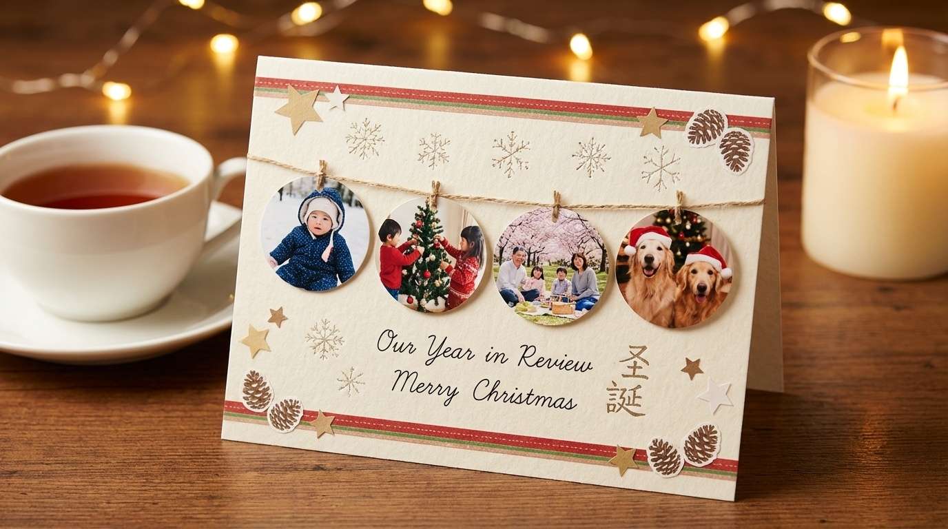 手作りクリスマスカードのアイデア集