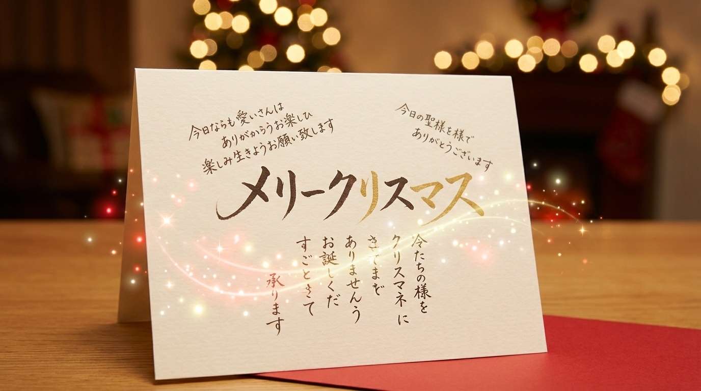 手作りクリスマスカードのアイデア集