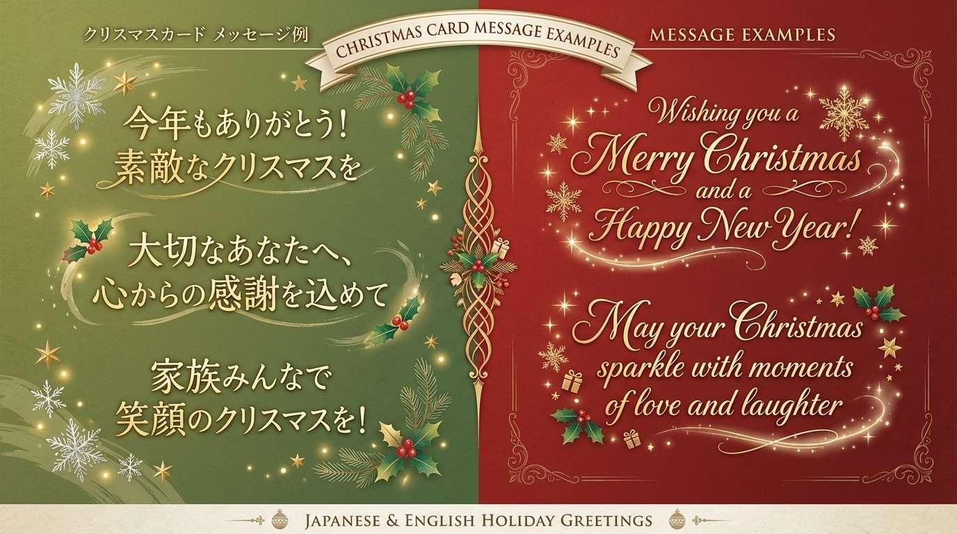 手作りクリスマスカードのアイデア集
