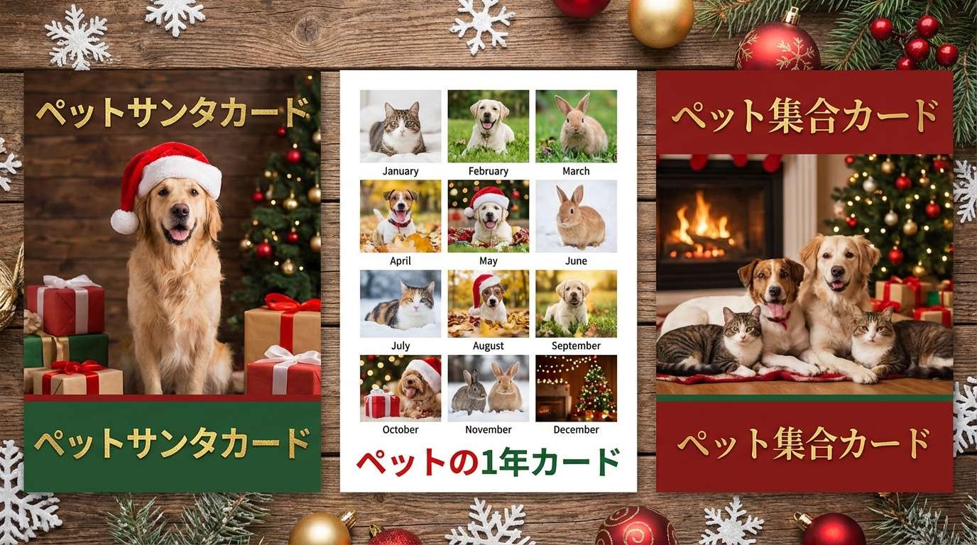 手作りクリスマスカードのアイデア集