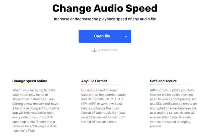 Online Audio Speed Changer