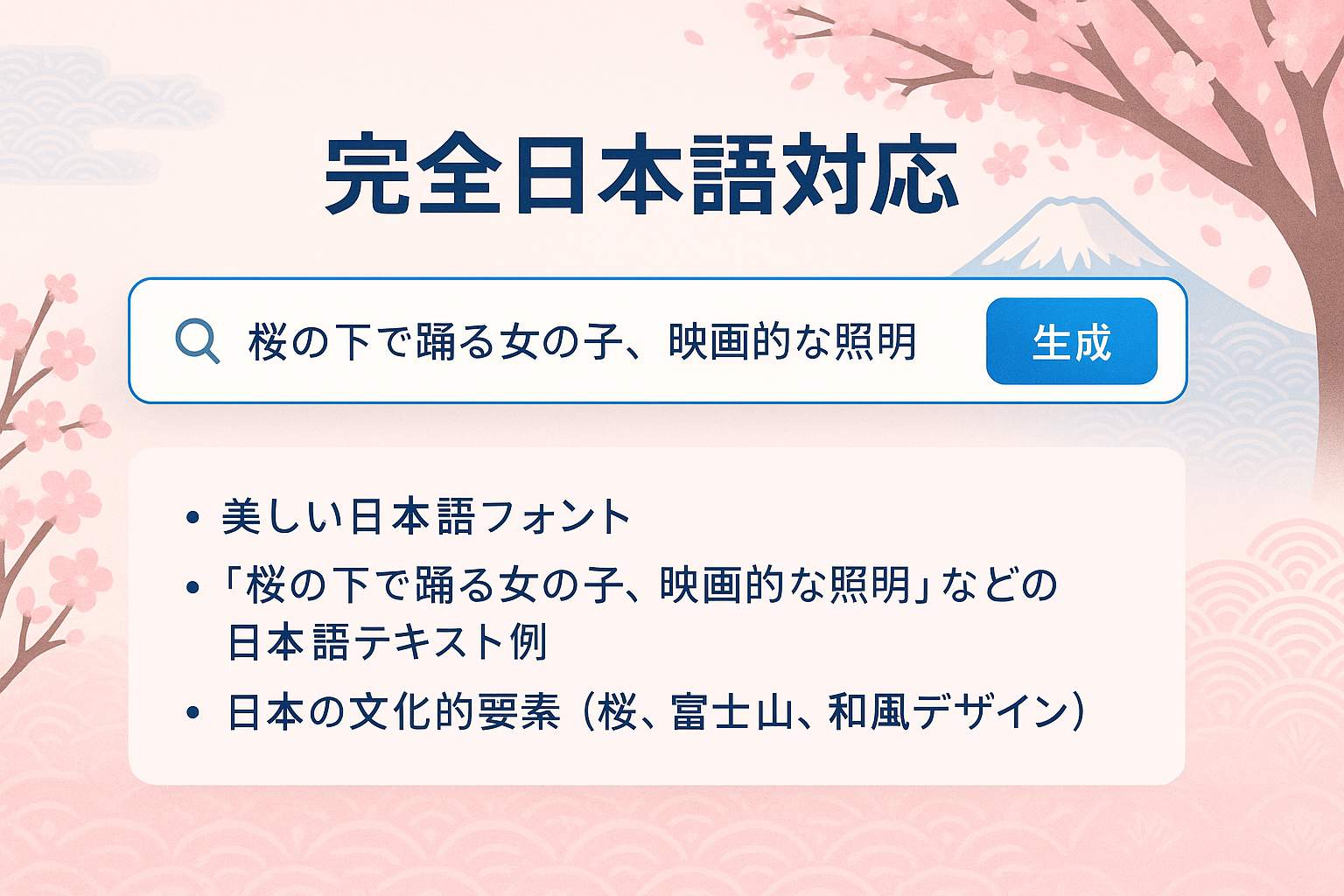 完全日本語対応