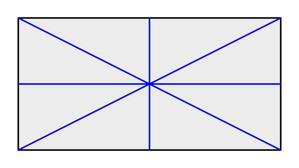 放射線斜線構図