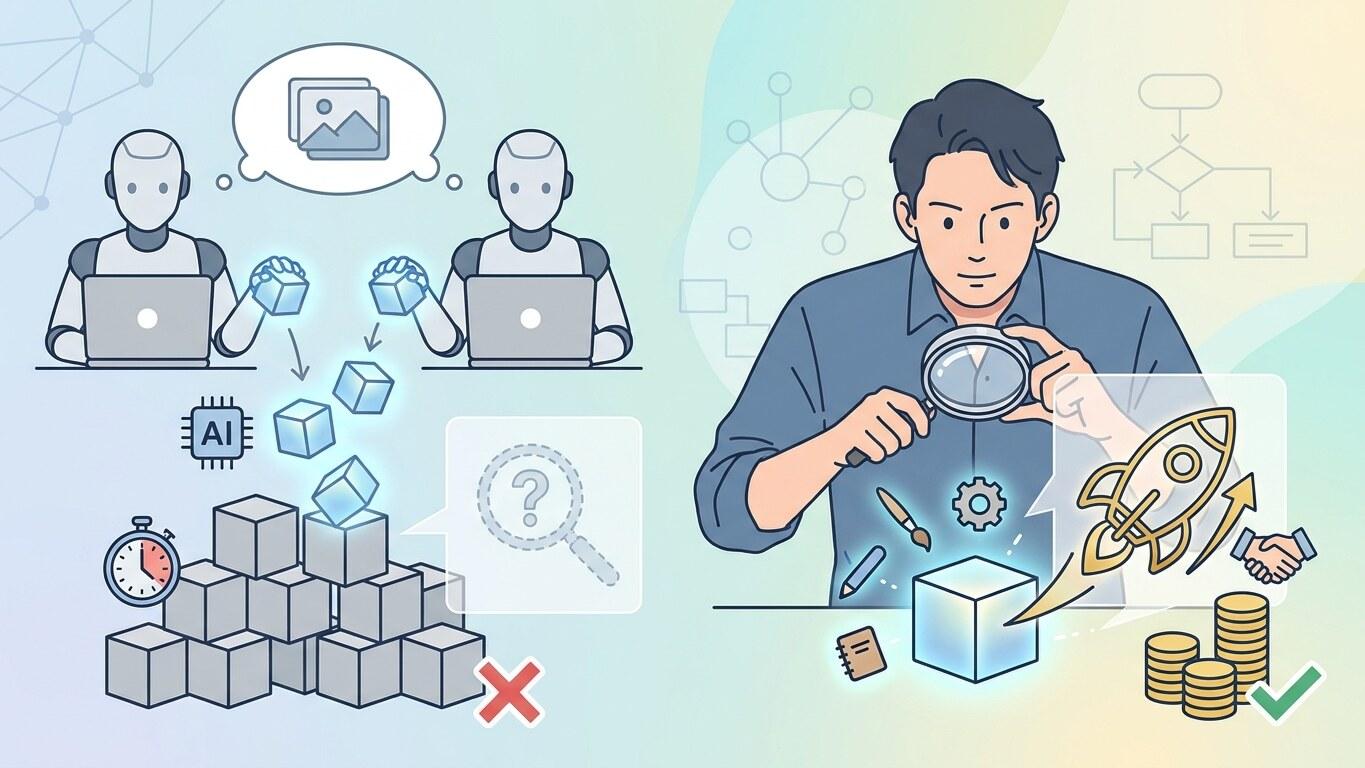 AI副業で注意点を確認するイメージ