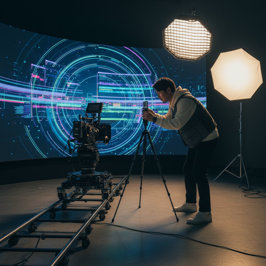 AI動画編集の基本概念を示すイメージ