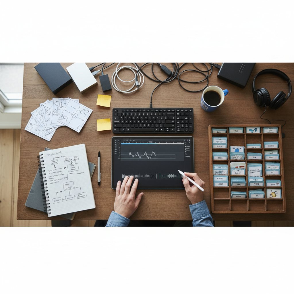 AI動画編集ワークフローのイメージ