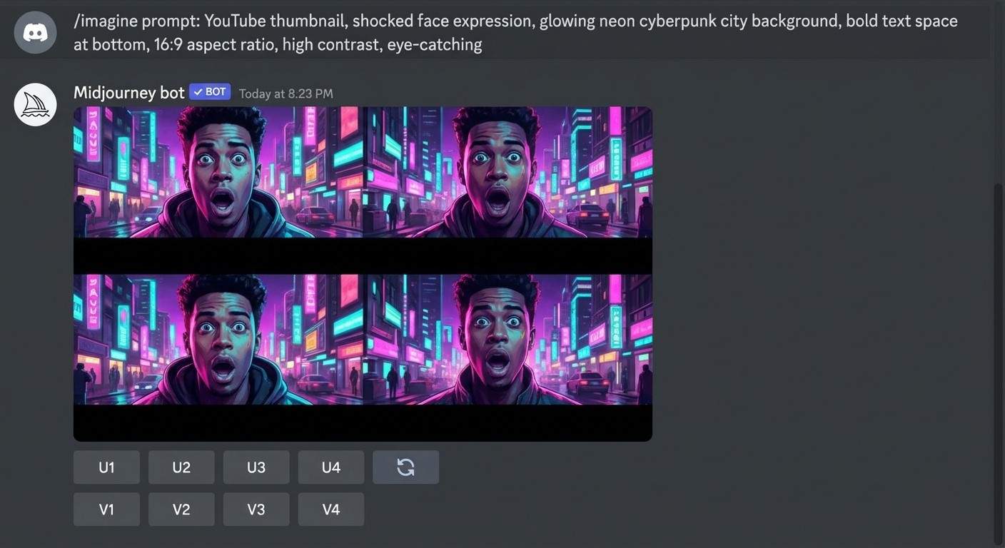 MidjourneyでYouTubeサムネイルを自動生成する方法