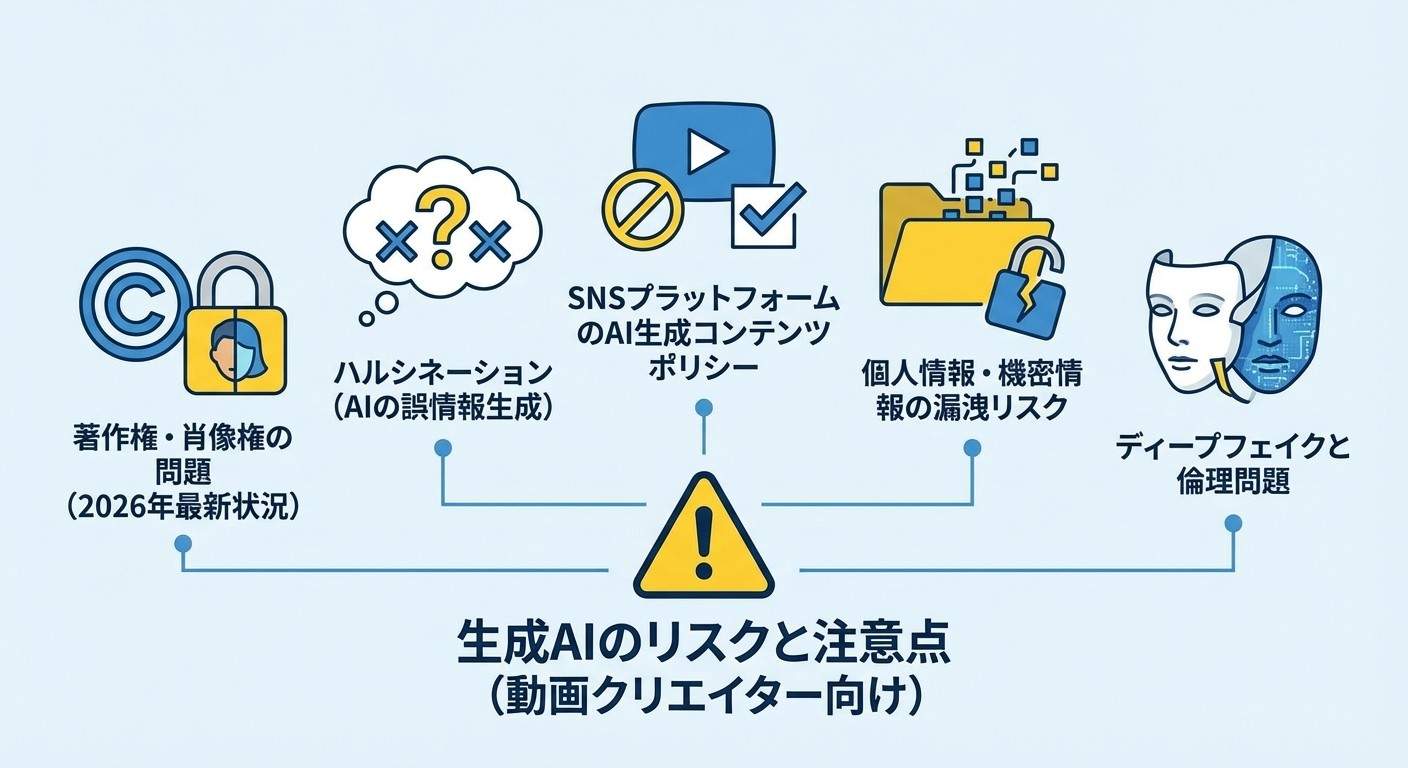 生成AIのリスクと著作権問題 - 動画クリエイターが知るべき注意点
